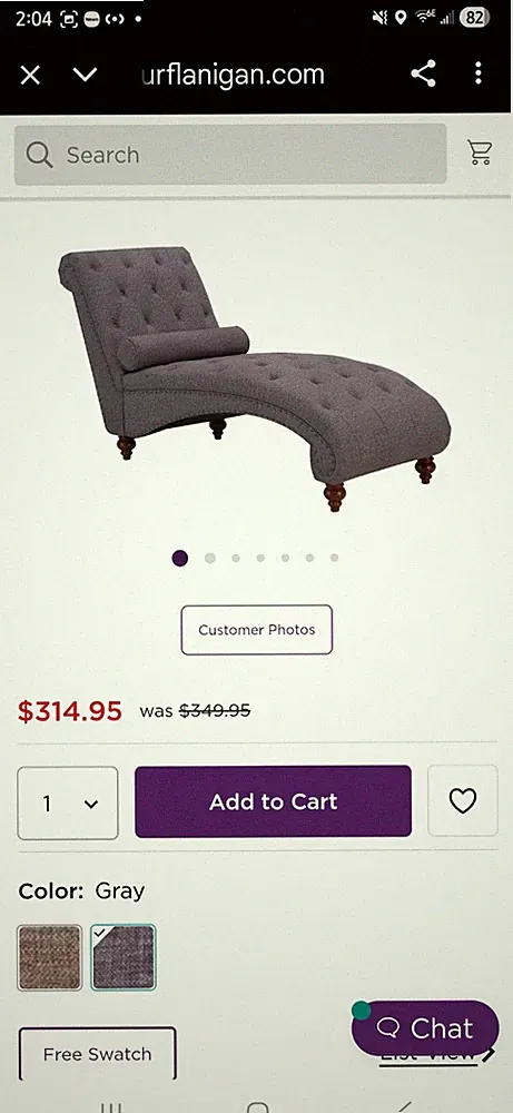 Brand New Chaise Lounge Chair
